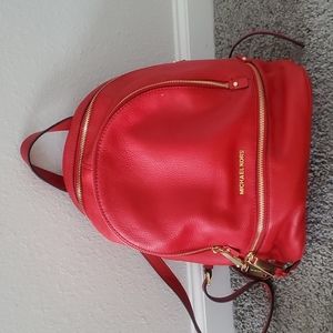 Michael Kors red bag with matching Wallet